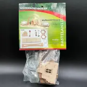 Tiny Nativity Wood Craft Kit Kuhnert German Xmas Manger Tea light Candle Holder
