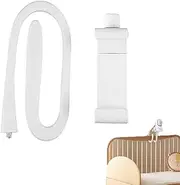 Roczential Baby Monitor Stand, 1 Pcs Baby Monitor Holder, Infant Monitor Mount Camera Shelf Compatible withMost Other Monitors, Attaches to Crib Cot Shelves or Furniture (White)