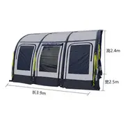 Air Beam Type Waterproof Uv Proof Camper Trailer Porch Awning For Camping Black