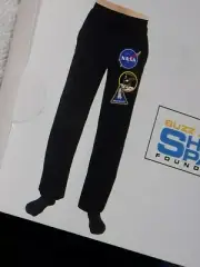 New Men's NASA Space Shuttle Apollo 11 Drawstring Button-Fly Pajama Lounge Pants