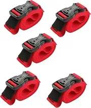 TEHAUX 5pcs Multi Functional Nylon Cargo Tie Straps for Outdoor Luggage Lightweight and Easy to Carry for Securing Gear and Cargo