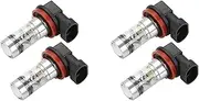 Mellisso 4X H8 H11 H16 6000K White 100W High Power LED Fog Light Driving Bulb DRL