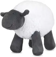 Petface 23062DS1 Sheep Plush Dog Toy, Grey/white, Small