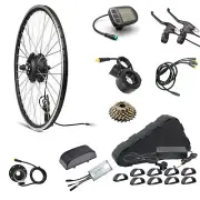 26" eBike Conversion Kit Electric Bicycle Mountain Bike Rear Wheel 350W 15AH Kit