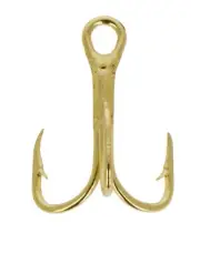 80ct Eagle Claw 376TS-16 2x Treble Hooks Bass Trout & Walleye Tackle #16 Fishing