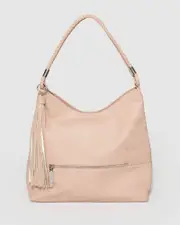 Pink Nina Double Strap Slouch Bag