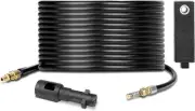 15M High Pressure Drain Jet Wash Hose Drain Pipe Sewer Jetter Kit Compatible