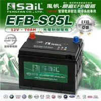 在飛比找蝦皮購物優惠-✚久大電池❚ 風帆 SAIL 原廠汽車電瓶 EFB S95 