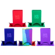 [Metallic Dice Games] MDG Fold Up Velvet Dice Tower - Purple