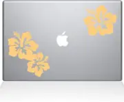 The Decal Guru Hibiscus Decal Vinyl Sticker, 13" MacBook Pro, 2015 & Older Model
