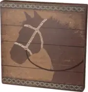 NEW~Wood String Art Sign~Horse~Country Farm/Vintage/Primitive~Wall/Shelf Sitter