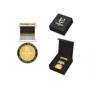Penrith Panthers NRL Premiers 2024 Medal Badge with Ribbon Collectors Boxed