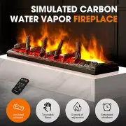 Water vapor fireplace, realistic charcoal electric fireplace, flame color