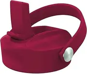 DYLN Straw Sports Cap, Compatible with 40, 32, 25 oz DYLN Bottles, Straw Lid, Water Bottle Lid Replacement, Leak-Free Design Water Bottle Lid, Crimson Red