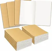 Vantasii 48 Pack A6 Notebook Blank Kraft Cover Pocket Notebook for Office, Home, School or Business (48 Pages/24 Sheets, 10 x 14.5 cm)