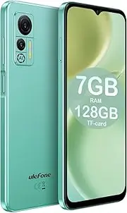 Ulefone Mobile Phones, Note 14 Android 12 Phone, 4G Dual SIM Free Smartphone Unlocked, 16GB, 128GB Extension, 3GB RAM, 6.52 inch, Three Card Slots, 4500mAh Battery, Type C, OTG, UK Version, Green
