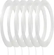 uxcell Whiteboard Tape 2mm Self Adhesive Graphic Chart Line Tape 66 Meters Grid Marking Stickers for Pinstripe Dry Erase Board Scrapbooking DIY Art Crafts, Clear, Pack of 6