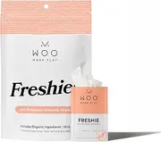Woo More Play Freshies: All-Natural Feminine Intimacy Towelette Wipes with Coconut Oil and Aloe Vera, Promotes Feminine Health & Helps Alleviate Irritation - Vegan and Cruelty Free, 10ct
