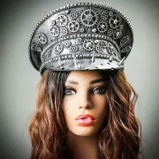 Steampunk Burning Man Spike Coachella Party Captain Party Costume Hat HeadGear