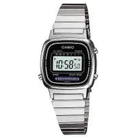 在飛比找蝦皮商城優惠-【CASIO】時尚質感優雅不鏽鋼電子腕錶-黑面(LA-670