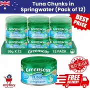 Tuna Chunks in Springwater Canned Fish Canned Tuna 95G (Pack of 12) AU Free Ship