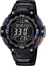 Casio SGW100-2B Men's Twin Sensor Digital Compass Sport Watch