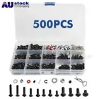 500Pcs Screws Box Kit for 1/10 HSP Traxxas TRX4 TRX-6 Tamiya AXIAL Scx10 RC Car