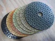 7 Inch Diamond Polishing Pads 4 PIECE (Grit 50 100) Terrazzo Granite Concrete