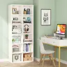 Tribesigns Bookcase Bookshelf with 12 Cube Storage, White