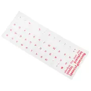 Clear Russian sticker Film Language Letter Keyboard Cover for Notebook Computer PC Dust Protection Laptop Accessories Red
