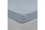 Algodon Long Single Bed Fitted Sheet 300TC Cotton Faded Denim Home Bedding Decor