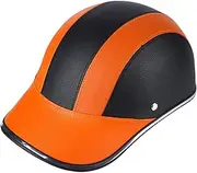 Motorcycle Safety Hat - Half Safety Hat Open Face Vintage Helmets | Baseball Caps Style Head Protection Hard Hats for Adults Baseball Outdoor Sports Cycling