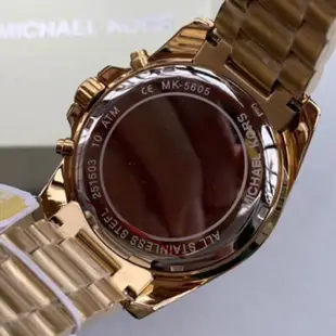 原廠MICHAEL KORS 三眼計時-石英女錶 mk5605/mk5798