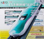 KATO N Gauge Starter Set, E5 Series Shinkansen Hayabusa 10-002 Railway Model Introduction Set