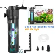 Internal Aquarium Submersible UV Sterilizer Filter Light Fish Tank Water Pump