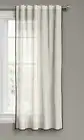 Threshold Stitched Edge Light Filtering Curtain Panel 84”x54" Gray White