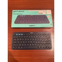 在飛比找蝦皮購物優惠-羅技Logitech K380多功能藍牙無線鍵盤 深藍色 二