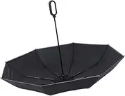 [BESPORTBLE] Compact Bone Umbrella with Ring Handle Portable UV Protection Travel Umbrella for Women Lightweight Unbreakable Design Effortless Operation with Practical Hook for