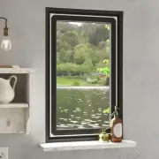 Magnetic Window Insect Screen 80x140 cm White Mesh Easy Install