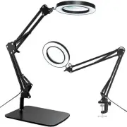 15X Magnifying Glass with Light – Real Glass Lens, 3 Color Modes & Adjustable...