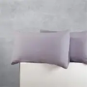 Accessorize Standard Cotton Polyester Silver Pillowcases Set of 2