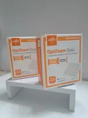 Lot 2 Optifoam Basic Non-Adhesive Foam Wound Dressing 3X3 (Box of 10) MSC1133F