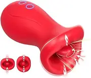 Adult Woman Sex Toys Vibrator, Clitoral Licking Tongue Rotating Vibrators for Women with 10 Vibration Modes and 3 Sucking Modes, Waterproof Adult Woman Couples Sex Toys & Games