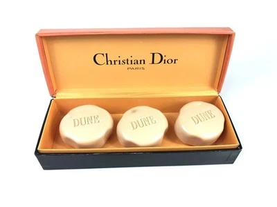 Christian Dior DUNE Perfumed Bath Soap Set ３ Piece Unopened item with box