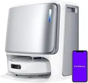 Narwal Freo Z Ultra with Dual RGB Cameras and Dual Chips, Advanced Obstacle Avoidance, 8mm Edge Cleaning, 12000 Pa Suction, Self-Dry & Empty, All-in-One Dock, High-Pressure Mops, Low Noise, White