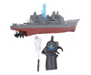 2.4G Rc Aircraft Carrier Toy Simulated Dual Propeller Water Sensor Remote Control Ship Toy