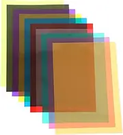 Angoily Reading Overlays 10pcs Purple Pink PVC Film Sheets Lighting Gels for Photography