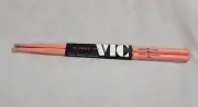 *NEW* Vic Firth Drumsticks American Classic 5A Pink Finish Hickory Tear Drop Tip