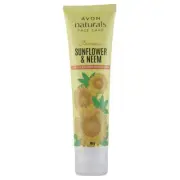 Avon Naturals Fairness Sunflower & Neem 3 in 1 Cleanser Scrub Mask (100g)
