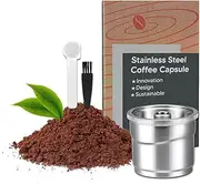 FOVNOT Stainless Steel Coffee Capsules, Reusable Espresso Capsules Refillable Coffee Capsule Compatible with ILLY Coffee Machine for Y1.1 Y3 Y5 X7.1 X9